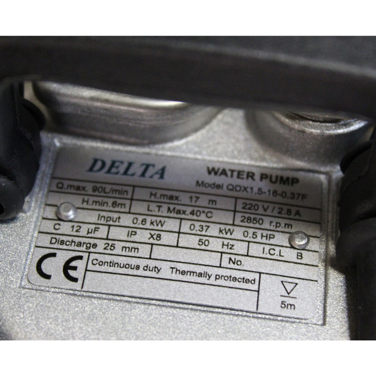 پمپ کف کش دلتا مدل QDX 1.5-16-0.37F