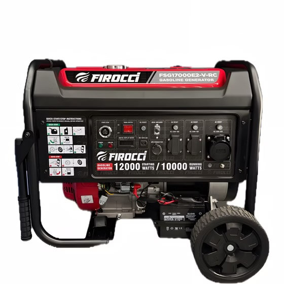 موتور برق 12 کیلووات تکفاز بنزینی برند فیروکسی، کد کالا FSG17000E2-V-RC