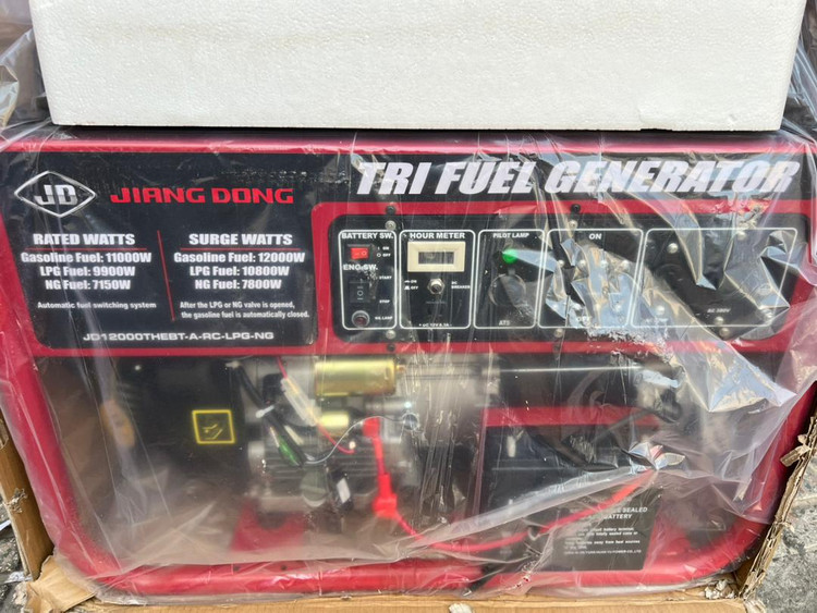 موتوربرق ۱۲ کیلووات جیانگ دانگ تکفاز سه گانه مدل JD12000THEB-A-RC-LPG_NG