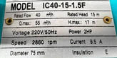 پمپ کفکش 3 اینچ 15 متری ایکار مدل IC40-15-1.5 F