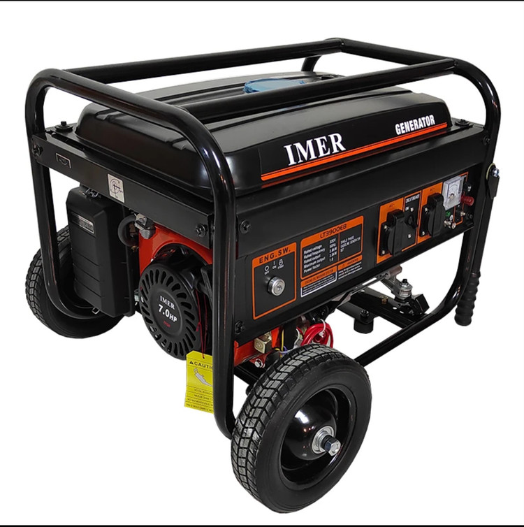 موتور برق ۳ کیلوات بنزینی استارتی چرخ دار ایمر LT3900EB