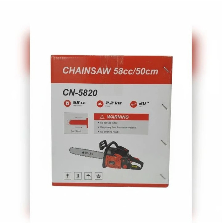 اره زنجیری ۵۰ سانتی دلتا مدل CN5812 ظرفیت ۵۸ سی سی